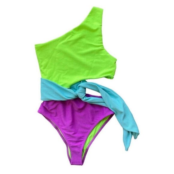 BEACH RIOT Other - NWT Beach Riot Carlie Swimsuit in Cool Combo XS New With‎ Tags Sold Out